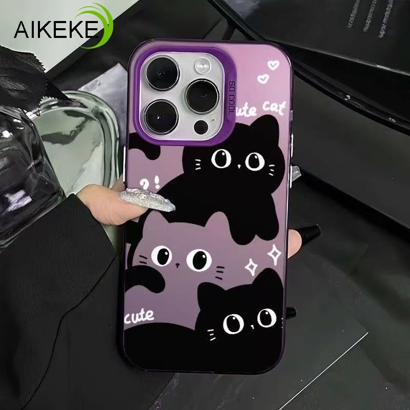 น่ารักการ์ตูนซ้อนแมวปลอกสําหรับxiaomi 14T Pro Civi 4 Pro 14 UltraสําหรับRedmi 14C 13 A3 A3Xหมายเหตุ 14 Pro PlusสําหรับPoco F6 Pro C61 M6 5Gฝาครอบป้องกันกล้องกันกระแทก