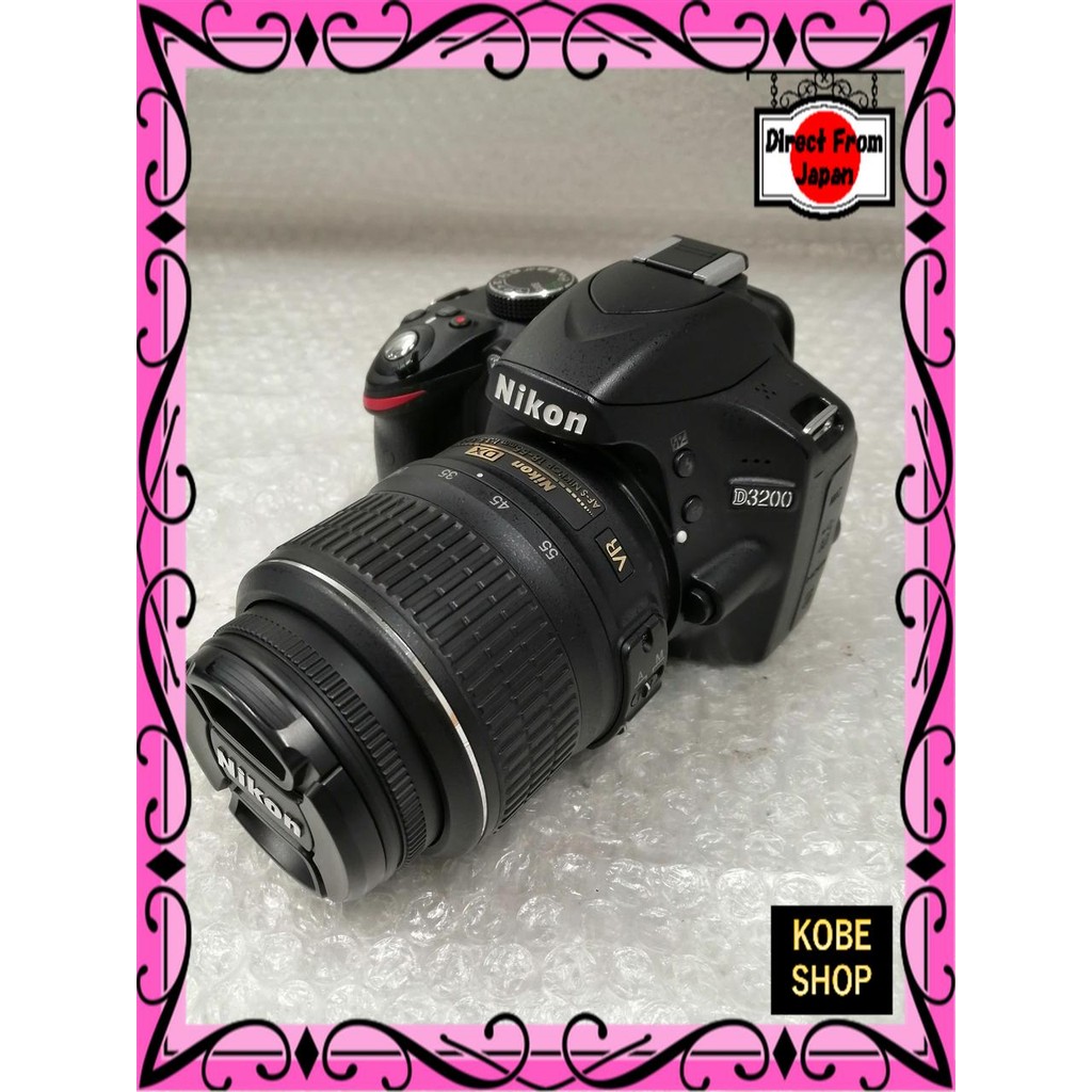 【ส่งตรงจากญี่ปุ่น】 ชุดเลนส์ดิจิตอล SLR NIKON D3200 【สินค้ามือสอง】