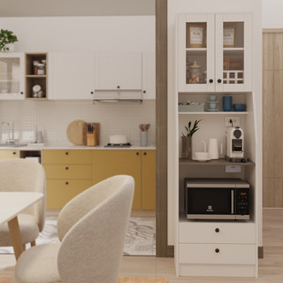 SB Design Square ตู้ครัว ขนาด 60 ซม. รุ่น Robus สีขาว (60x40…