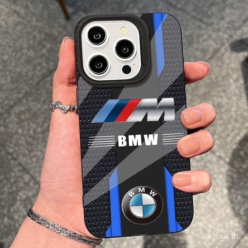 เคสมือถือวงกลมสีฟ้าสีดำและสีแดงคุณภาพสูงเหมาะสำหรับ iPhone 8PLUS 14Pro สีดำและสีขาวด้าน16pro 12proma