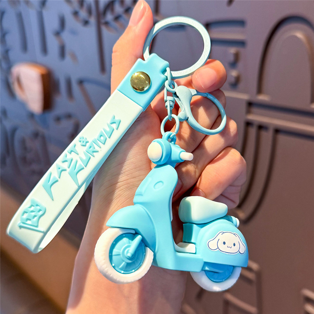 พวงกุญแจรถยนต์ไฟฟ้า Sanrio Kuromi Melody Cinnamoroll Series ตุ๊กตาเด็กผู้หญิงสุดน่ารัก จี้รถ ของตกแต่งกระเป๋านักเรียนสุดประณีต 🎇 - รูปที่ 6