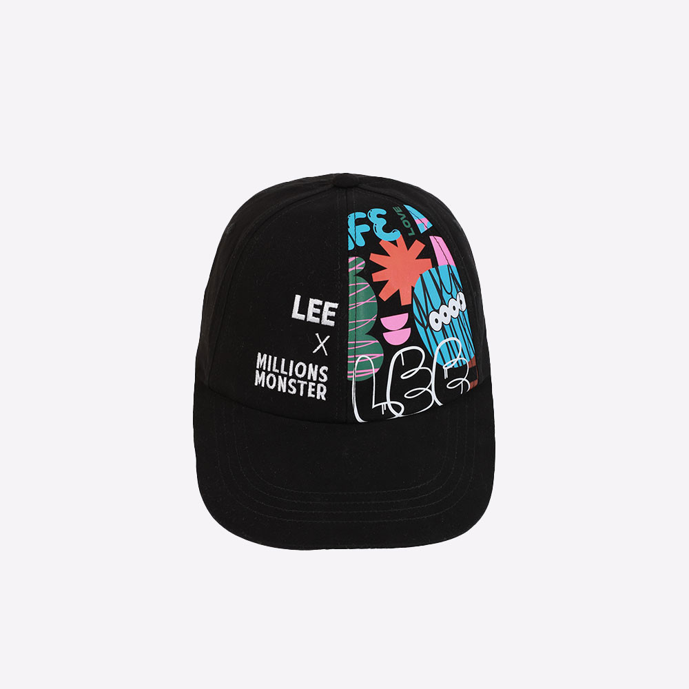 LEE หมวกแก๊ปผู้ชาย / ผู้หญิง คอลเลคชั่น Lee x MillionsMonster รุ่น LE F324UHATN39 สีดำ