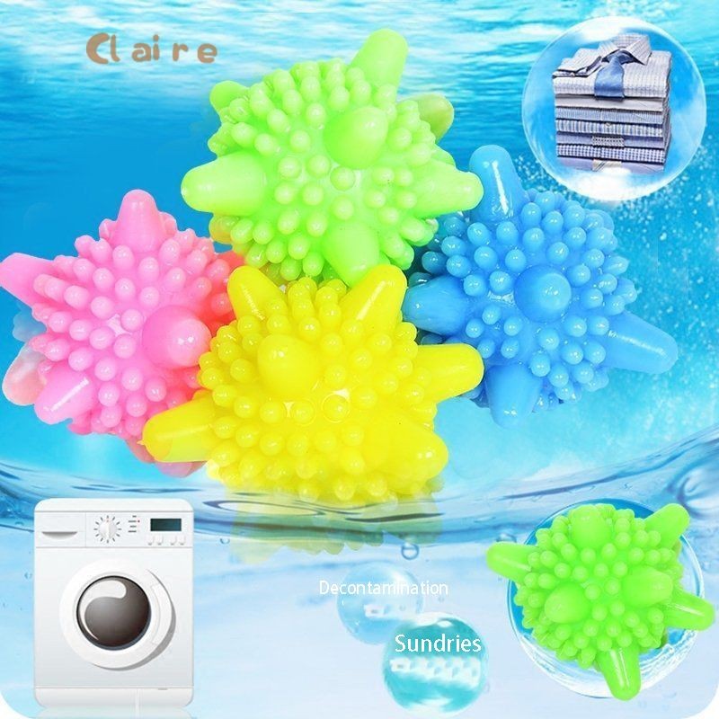 COD ลูกบอลซักผ้า (สีสุ่ม) ลูกยางสำหรับซักผ้า เพิ่มพลังการซัก ขจัดคราบ ถนอมผ้า Claire