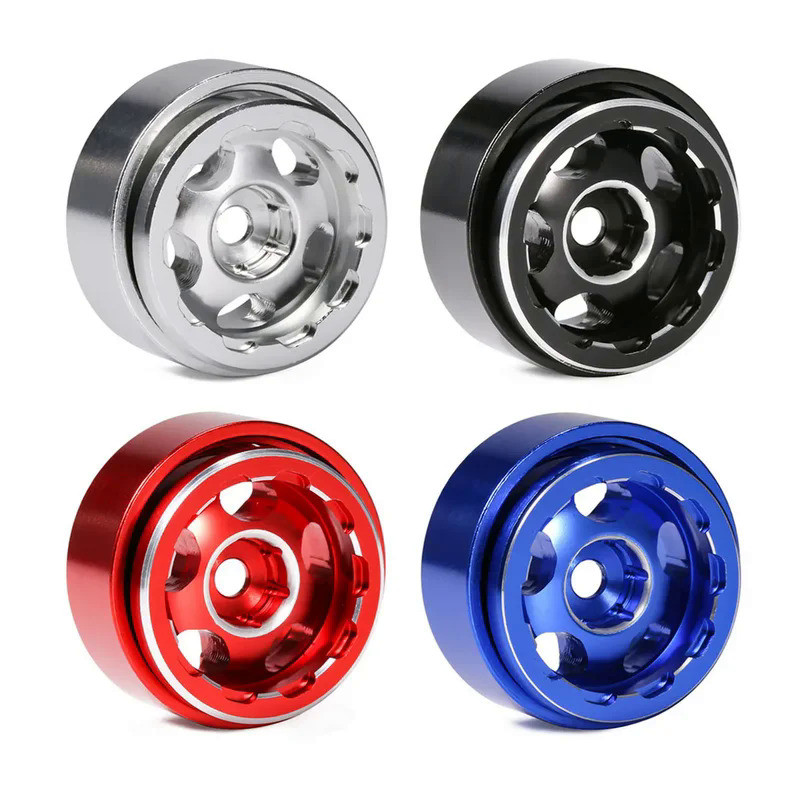 Aluminum 1.0 Inch Negative Offset Wheel Rim for 1/18 1/24 RC Car Crawler FCX24 SCX24 Enduro24 TRX4M 