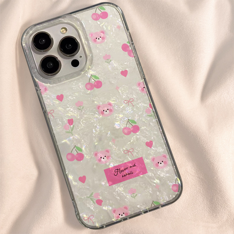 เคสแข็งคุณภาพเงางาม หมีแฟชั่นน่ารัก เคสไอโฟน11 iphone13 14 12 15 11 16 Pro Max 7Plus 8Plus SE XS Max X XR เคสไอโฟน13 ราคา ถูกที่สุด ดีลบีเคเค แกลเลอรีภาพที่ 7