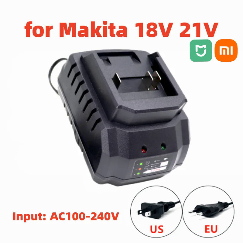 Battery Charger Suitable For 18V 21V Li-ion Battery Portable Fast Charger for Makita Battery Replace