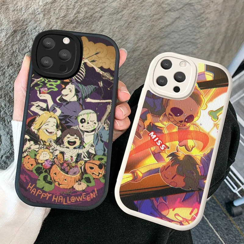 TP-1 เกมคลาสสิก U-Undertale เคสโทรศัพท์หนังสําหรับ IPhone 16 17,15 14 13 12 Mini 11 14 Pro Max Xs X 