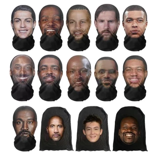 หน้ากาก Balaclava 3D Face Cover ลายคนดัง สมจริง สนุกสนาน เหมาะสำหรับแฟนตลกและงานคอสเพลย์