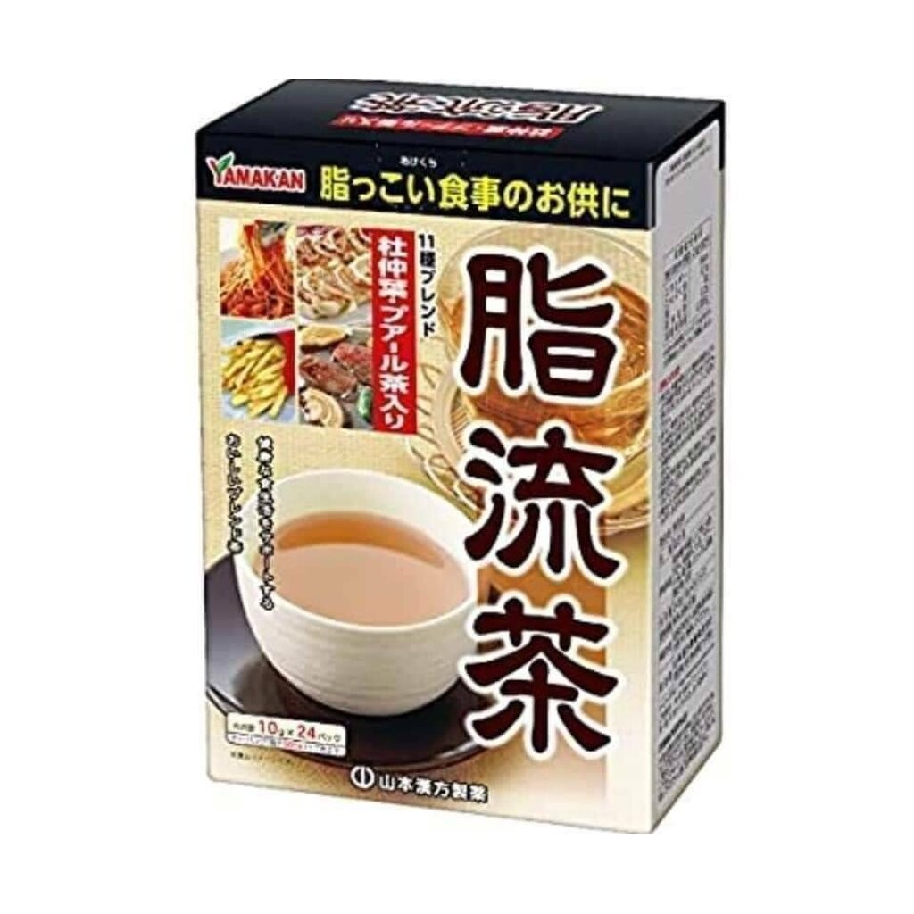 Yamakan Fat Flow Tea ชาลดไขมัน ชาล้างไขมัน จากญี่ปุ่น 1 กล่องบรรจุ 24 ซอง