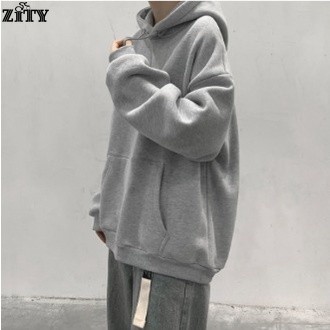 ZITYCOD&จัดส่งในกรุงเทพฯ เสื้อแขนยาวมีฮู้ด มีฮู้ด ทรงหลวม แขนยาว ผ้าหนาดีใส่สบาย รุ่น