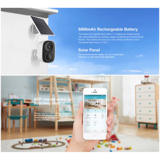 Vstarcam CB54 3MP WIFI 2.4G-5G Full HD กล้องวงจรปิด กล้องมีแบตเตอร์รี่ โซล่าเซลล์ solar charger