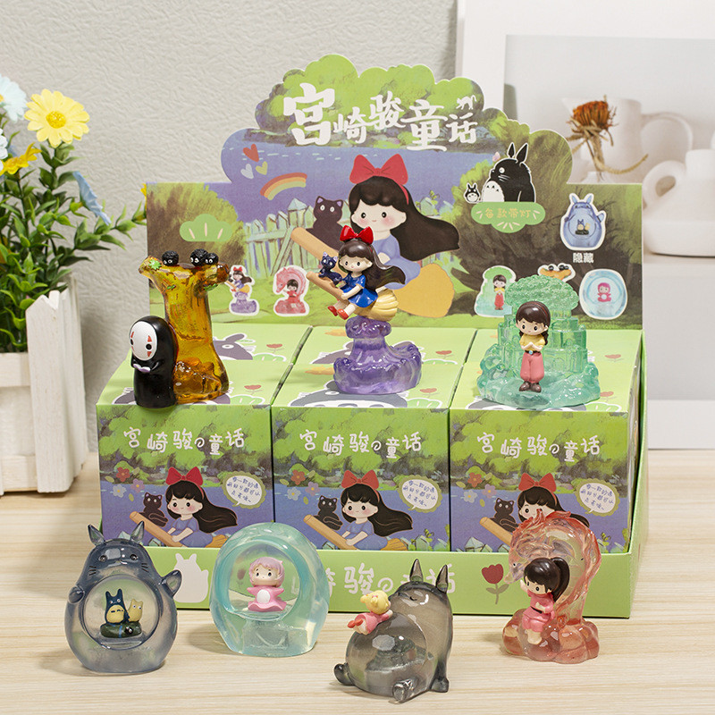 🎃 รีบจุ่มก่อนใคร กล่องจุ่ม โมเดลโคมไฟ TOTORO มีหลายรูปแบบให้เลือกสะสม มีการ์ดในกล่อง ( 1 กล่อง 1 จุ่