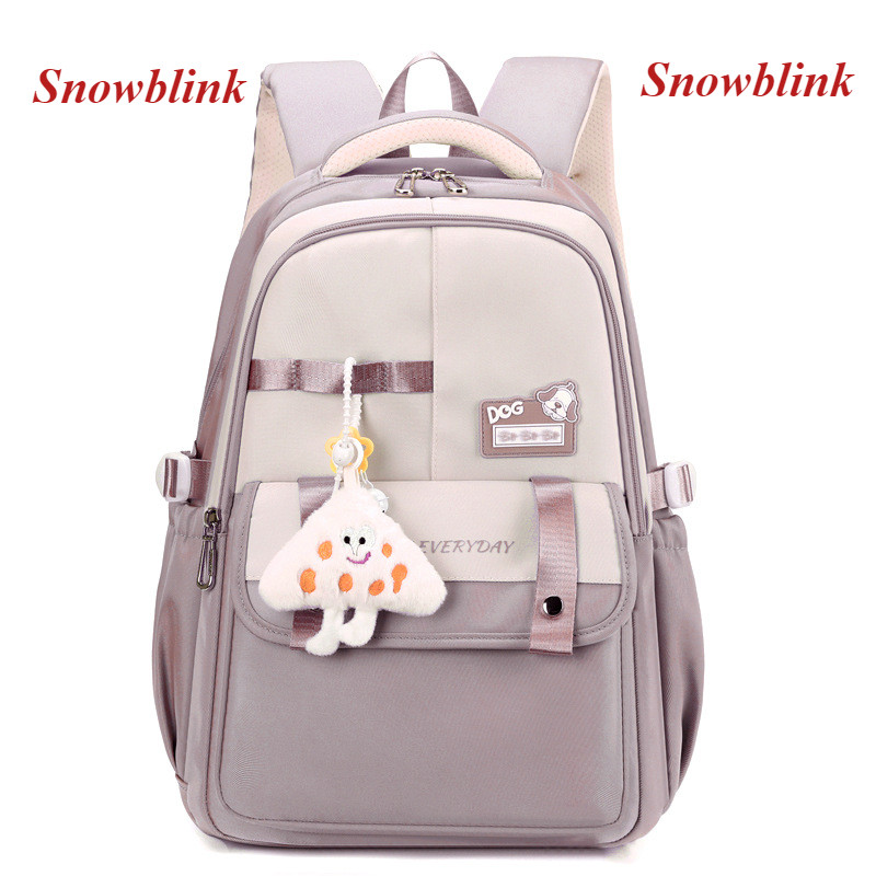 กระเป๋านักเรียนสําหรับเด็กผู้หญิงกระเป๋าเป้สะพายหลังความจุขนาดใหญ่สําหรับโรงเรียนประถมศึกษามัธยมต้น 18 นิ้วกระเป๋านักเรียนกระเป๋าสีม่วงส