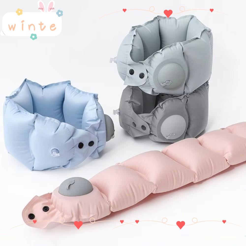 WINTE หมอนเป่าลมรูปตัว U, หมอนเดินทาง Super Light แบบกด, ที่วางคอแบบพกพาป้องกันคอ หมอนรองคอประหยัดพื้นที่ สํานักงาน