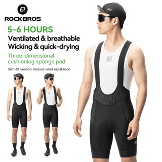 ROCKBROS ผู้ชายกางเกงขี่จักรยาน Breathable น้ําหนักเบาความยื…