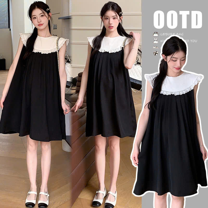 V2x5 ชุดคลุมท้องทรงตรง ออกแบบใน SHORT AND LONG 95cm คอน่ารักและอ่อนเยาว์