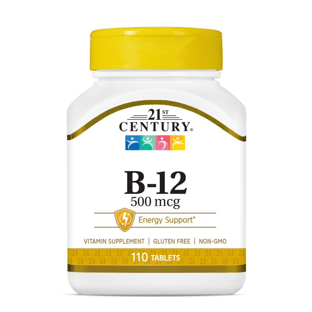 21st Century Vitamin B-12 500 mcg. (110Tablets) วิตามินบี