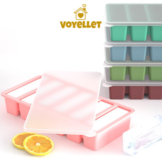 🌈แม่พิมพ์ซิลิโคน ทรงสี่เหลี่ยม แถบยาว 4 ช่อง สําหรับทําน้ําแ…