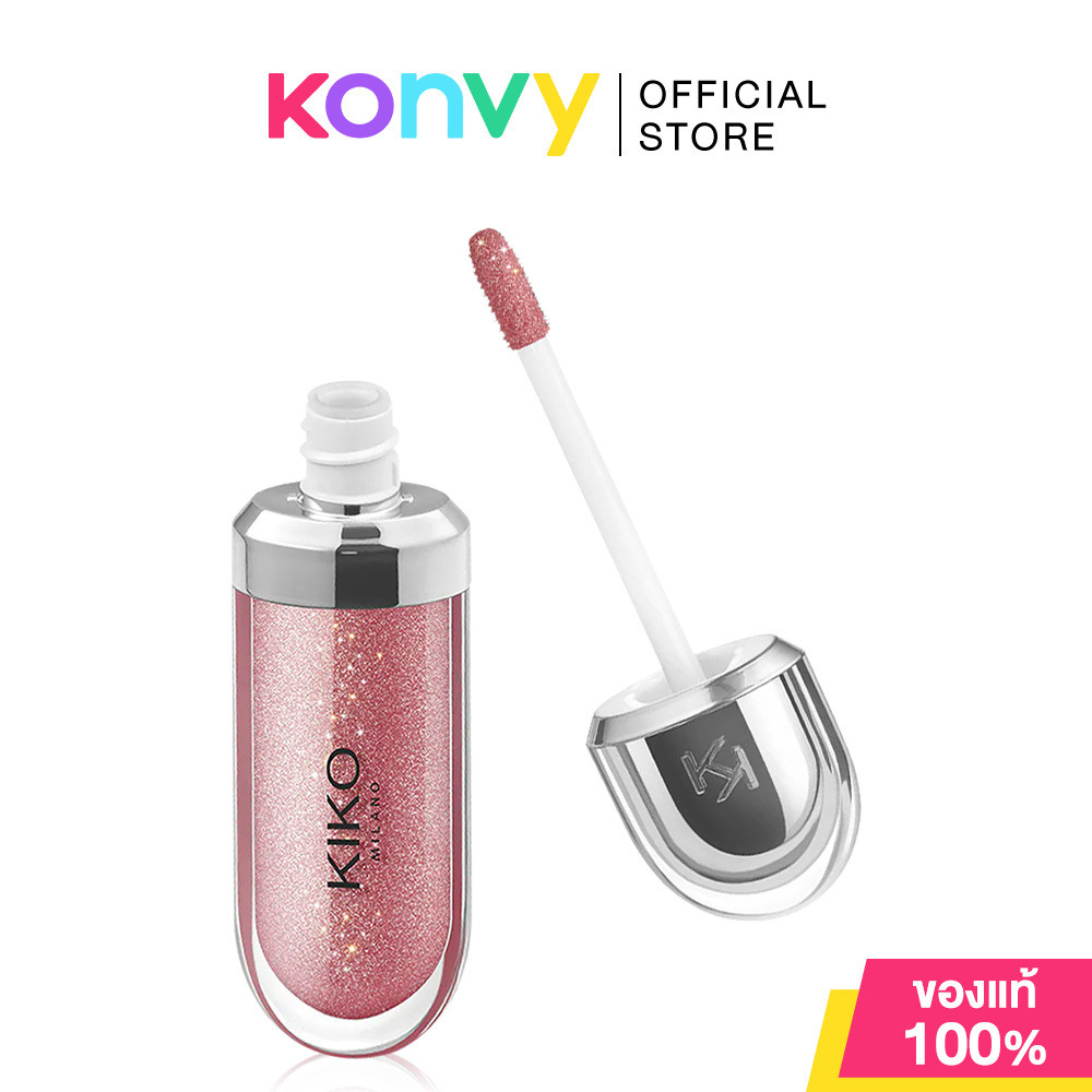 KIKO MILANO 3D Hydra Lipgloss 6.5ml #17 Pearly Mauve ลิปกลอส 3 มิติ.