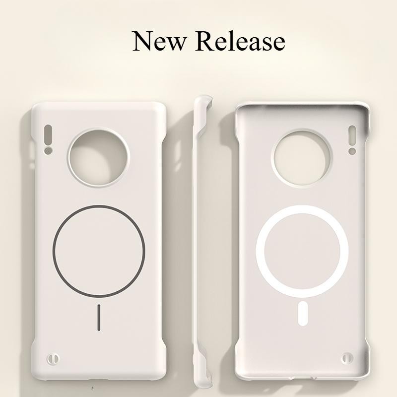 Soft Edge Magnetic Case สําหรับ Huawei Mate 30 30Pro - Bezel-Free Slim Design Anti-Slip Comfort Grip