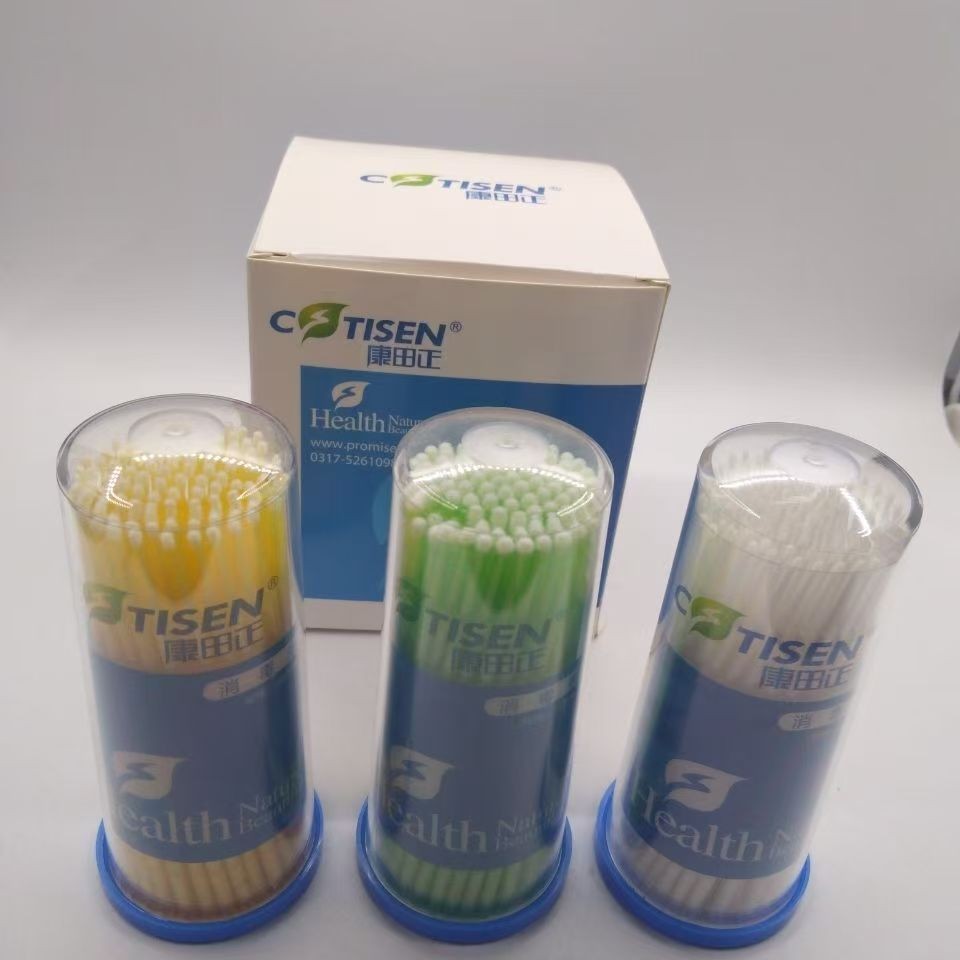 100 ชิ้น/กล่อง Bendable Dental แปรง Micro Applicator แบบใช้แล้วทิ้ง