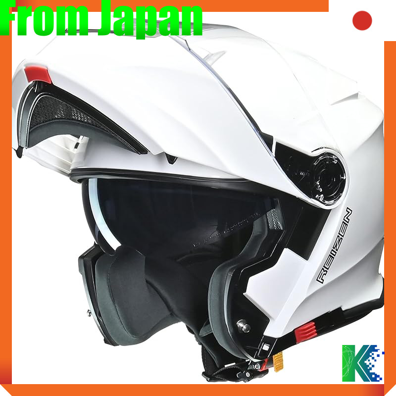 LEAD Industrial (LEAD) Motorcycle Inner Shield System Helmet REIZEN (Leizen) White Size LL (Under 61