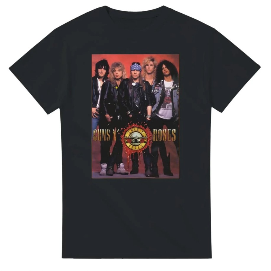 【พร้อมส่ง】  เสื้อยืด Guns n' Roses - คอนเสิร์ต 2025 - ปกอัลบั้มสุดคลาสสิก