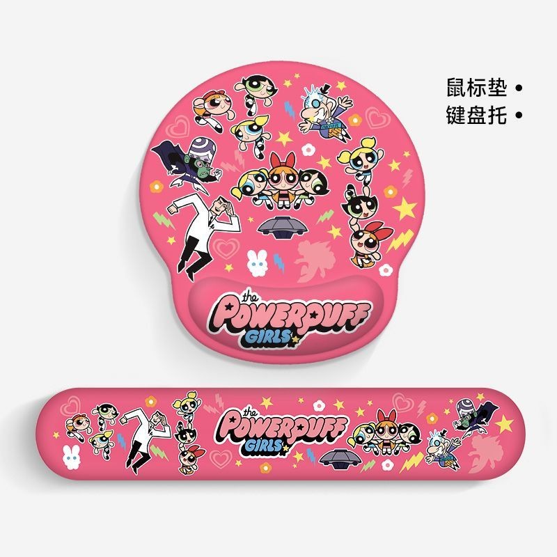 [ข้อเสนอพิเศษ] แผ่นรองเมาส์ Powerpuff Girls Office Work Position ins สไตล์โต๊ะคอมพิวเตอร์คีย์บอร์ด Hand Rest Girl Hand Pad ขนาดใหญ่การ์ตูนอุปกรณ์ต่อพ่วงขายร้อนของขวัญ