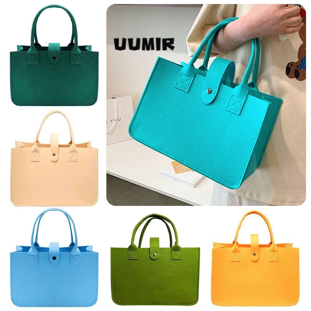 UUMIR กระเป๋า Messenger, ของเล่น Sundries Storage Organizer กระเป๋าสะพายสักหลาด, แบบพกพา Felt ความจุขนาดใหญ่ Crossbody กระเป๋าถือสาว