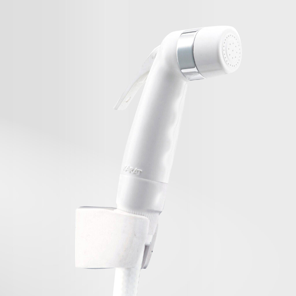 KARAT FAUCET สายฉีดชำระพลาสติก สีขาว รุ่น BW01-11