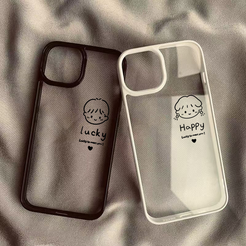 SAMSUNG ปลอกสําหรับSamsung S23 S24 FE S24 S25 Ultra S23 S22 S21 Plus S20 S21 FEคู่เด็กสาวซิลิโคนใสกันกระแทก