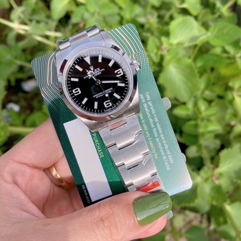 (สินค้าพร้อมส่ง) นาฬิกาข้อมือ ROLEX EXPLORER SWISS โรงงาน EW งานสวย สำหรับใส่สลับครับ
