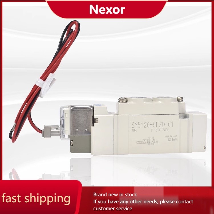 Nexor SMC โซลินอยด์วาล์วนิวเมติก SY5120/SY5220/SY5320-4/5/6LZD/LZE/DZ/GZ-01-C4-C6-C8
