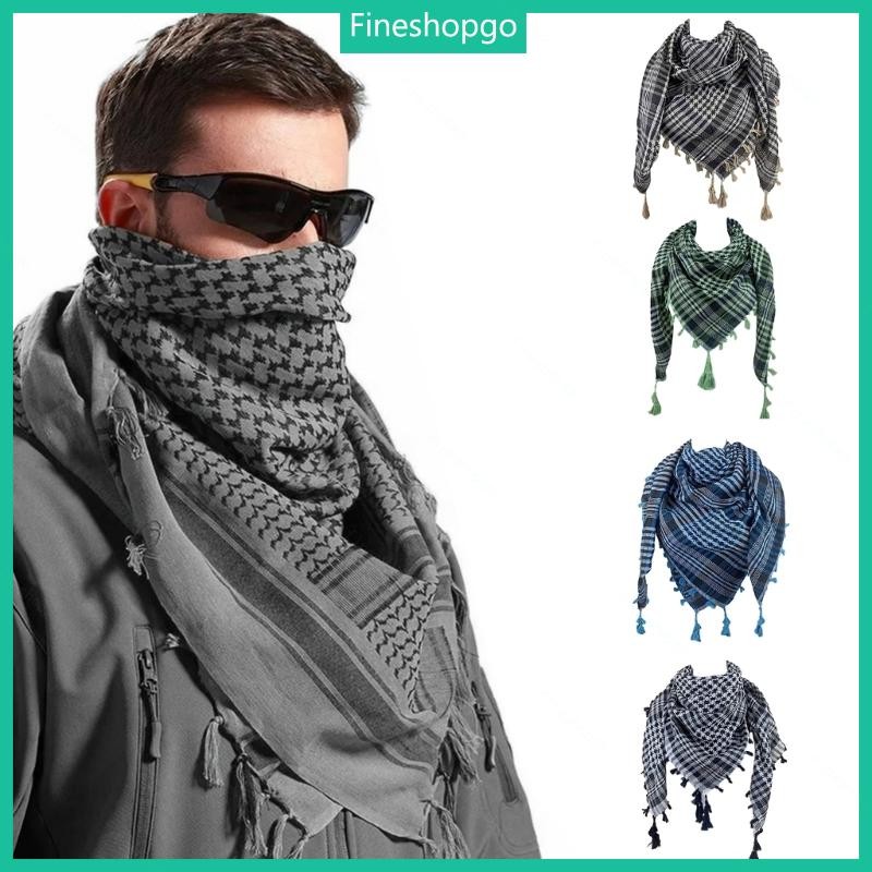 Fine ผ้าพันคออาหรับ Wrap Unisex แฟชั่น Badana Wrap ผ้าพันคอ Shemagh ผู้ชายผ้าพันคอ Head Wrap