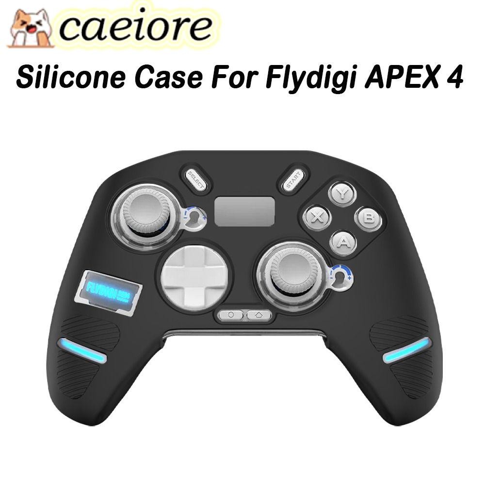 CAEIORE คอนโทรลเลอร์สําหรับเล่นเกม,ซิลิโคนกันกระแทกคอนโซลฝาครอบป้องกัน,กันฝุ่น Anti-Scratch Handle Controller Shell สําหรับ Flydigi APEX 4 อุปกรณ์เสริมสําหรับเล่นเกม