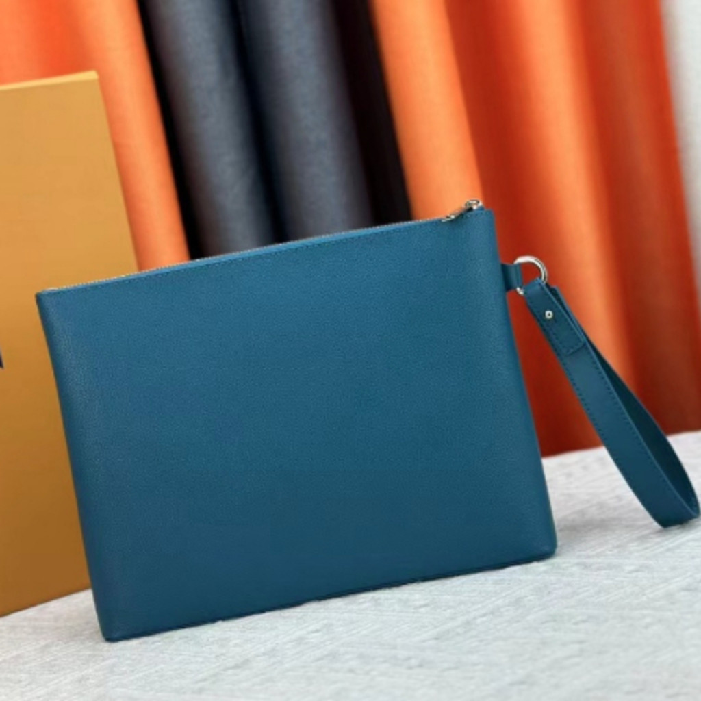 คุณภาพสูง ล สไตล์ใหม่40504 กระเป๋าถือผู้ชายพร้อมกล่อง