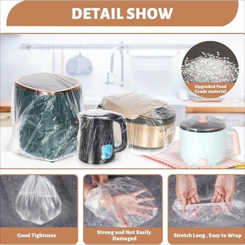 ห้องครัวทิ้งยืดหยุ่นฝุ่นปก-นํามาใช้ใหม่หนาอุปกรณ์ป้องกันครอบคลุม,10/30/50ชิ้น - รูปที่ 5