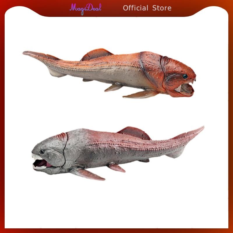 MagiDeal Dunkleosteus Figurine สัตว์ยุคก่อนประวัติศาสตร์สําหรับโครงการวิทยาศาสตร์การเรียนรู้สมจริงรูปละเอียดสําหรับเด็กผู้หญิงอายุ 3 ปีขึ้นไปเด็ก