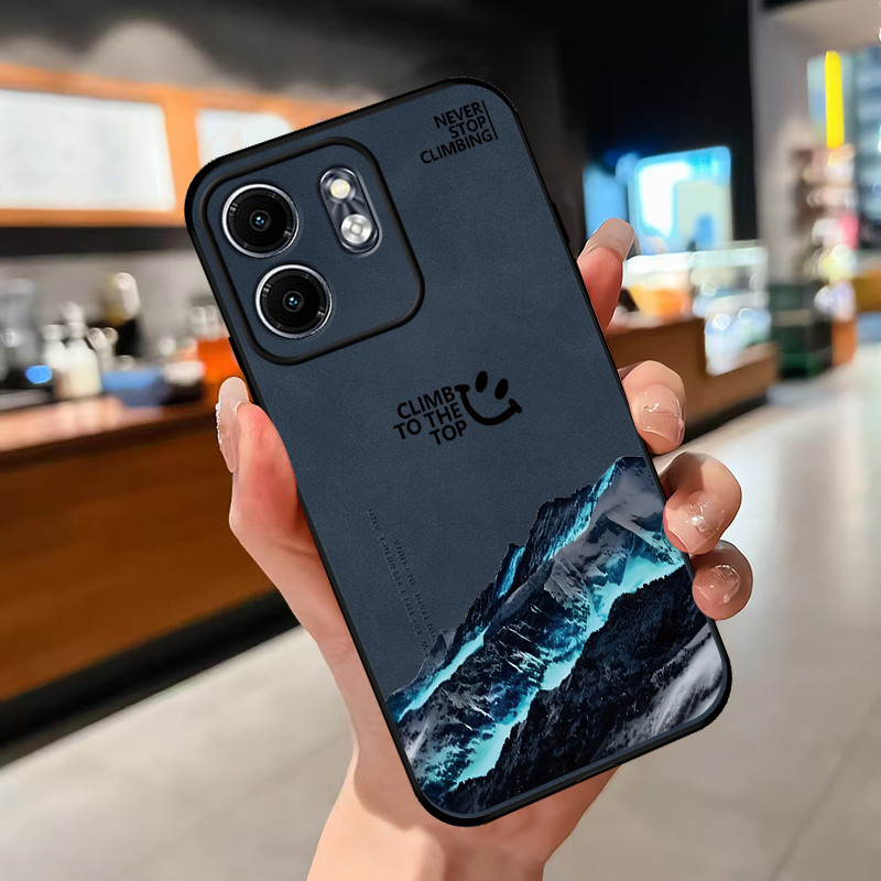 เคส เคสโทรศัพท์ INFINIX SMART 9 INFINIX HOT 50i INFINIX HOT 50 5g INFINIX HOT 50 4G INFINIX HOT 50 PRO เคสโทรศัพท์กันกระแทกขอบนุ่ม ป้องกันการลื่น เนื้อสัมผัสหนังแกะ ดีไซน์ดูดซับแรงกระแทก
