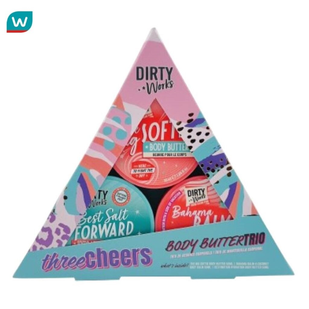Dirty Works เดอร์ตี้ เวิร์คส ทรี เชียร์ส บอดี้ บัตเตอร์ ทรีโอ้