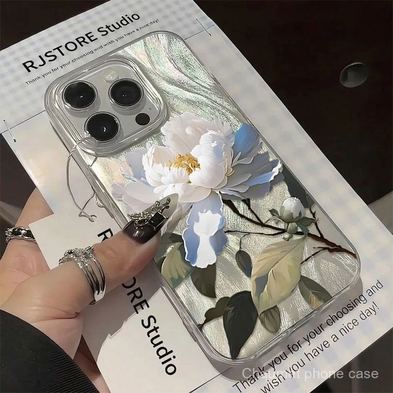 เคสโทรศัพท์มือถือกันกระแทกสำหรับ iphone16promax/14PLUS 15Pro กันกระแทก/13เส้นด้ายขนนก12/11 /xs/x รูใ