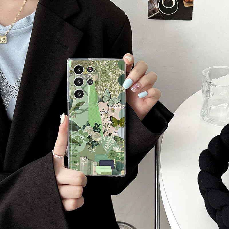 สีเขียว Leaf สําหรับ OPPO Reno 14 15 14F 15F 13 13F 12 Pro Max 11F 12F 11 10 Pro 5G นุ่มกันกระแทก ราคา ถูกที่สุด ดีลบีเคเค แกลเลอรีภาพที่ 3