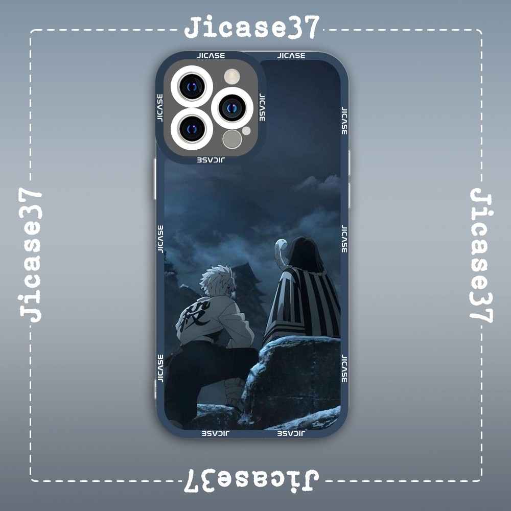 เคส iPhone Square Edge Samsung Xiaomi Oppo Anime Kimetsu no yaiba Demon Slayer Sword Character Iguro