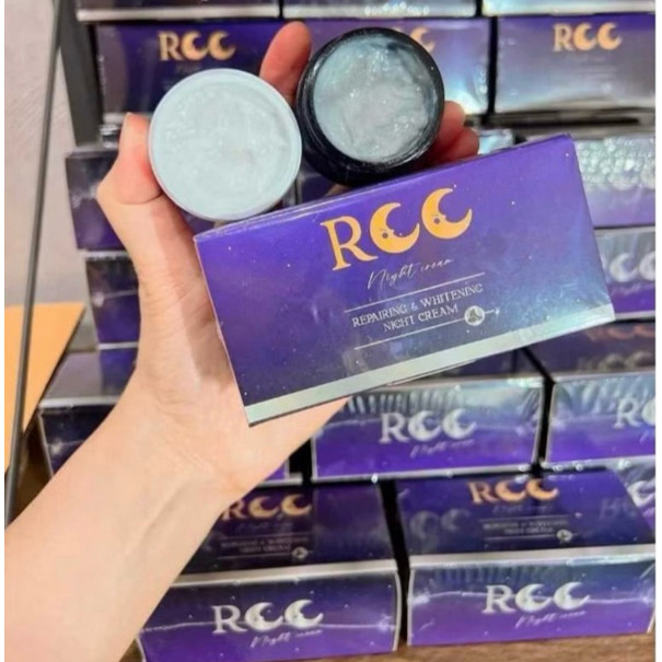 ครีมอาร์ซีซี RCC Night Cream ไนท์ครีม (1ชุดมี2ชิ้น) ครีมฝ้า กระ จุดด่างดำ หน้าใส กู้ผิวในข้ามคืน