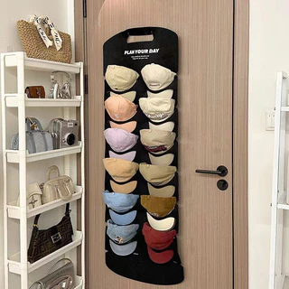 ที่แขวนหมวก ที่แขวนหมวกสักหลาดหลังประตู แขวนได้หลายหมวก ใช้ในบ้าน ห้องแต่งตัว ประหยัดพื้นที่ในบ้าน