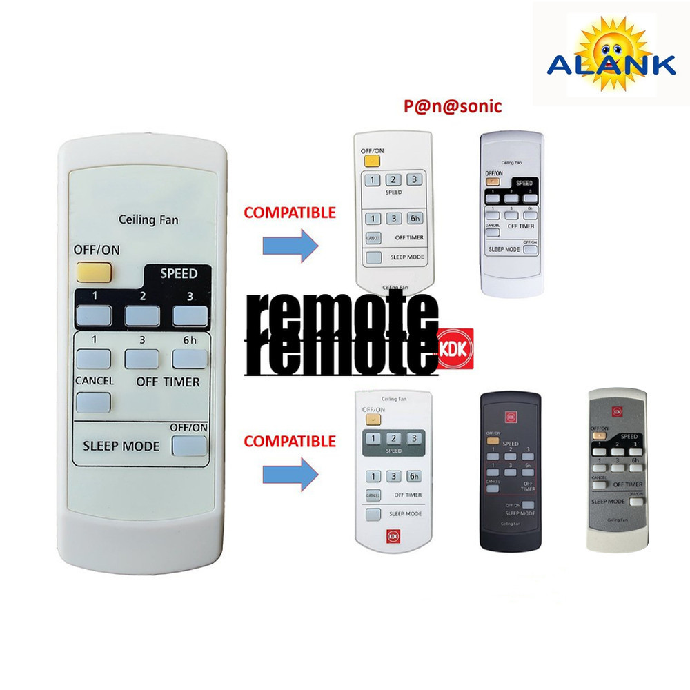 เหมาะสําหรับ Panasonic KDK FAN รีโมทคอนโทรลเพดานพัดลมฟังก์ชั่นรูปลักษณ์การใช้งานเดียวกัน