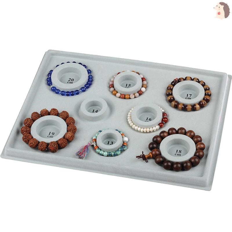 [IN] Flocked Bead Board สําหรับสร้อยข้อมือสร้อยคอถาดประดับด้วยลูกปัดเครื่องมือวัด TH