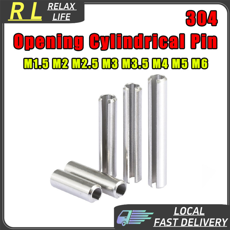 ✨ร.ล✨M1.5-M6 304 สแตนเลสสตีลขายืดหยุ่นเปิดขาทรงกระบอกตําแหน่ง Pin ฤดูใบไม้ผลิ PIN M1.5/M2/M2.5/M3/M3.5/M4/M5/M6