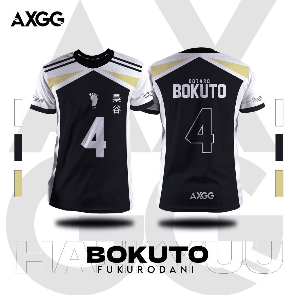 พร้อมสต็อก haikyuu fukurodani bokuto 'anime JERSEY