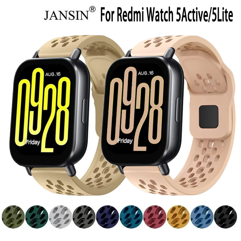 สายรัดซิลิโคนสําหรับ redmi watch 5 Active strap สร้อยข้อมือสมาร์ทวอทช์แบบสปอร์ตสําหรับ redmi watch 5 Lite สายรัดข้อมือ